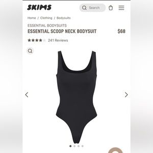 NWT Skims Essential Scoop Neck Bodysuit